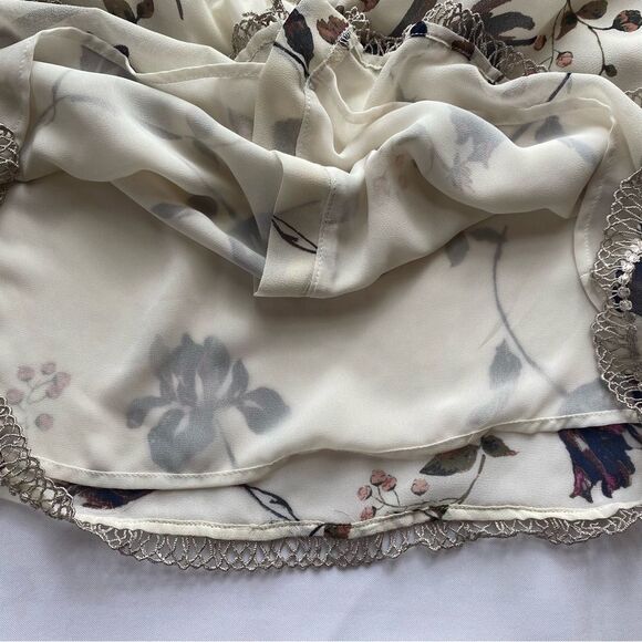 Astr the Label Floral Off-the-Shoulder Blouse Size Extra Small - Picture 10 of 16